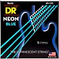 DR Strings Hi-Def NEON Blue Coated Medium 5-String (45-125) Bass Guitar Strings thumbnail