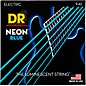 DR Strings Hi-Def NEON Blue Coated Light (9-42) Electric Guitar Strings thumbnail