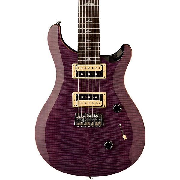 PRS SE 7-String Flame Maple Top Electric Guitar Amethyst