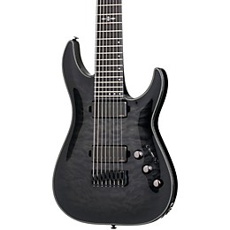 Open Box Schecter Guitar Research Hellraiser Hybrid C-8 8 String Electric Guitar Level 2 Transparent Black Burst 888366014226