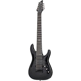 Open Box Schecter Guitar Research Hellraiser Hybrid C-8 8 String Electric Guitar Level 2 Transparent Black Burst 888366014226