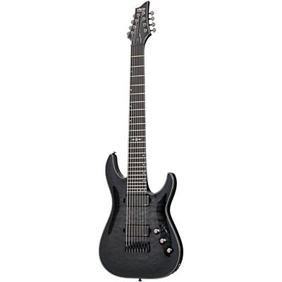 Schecter Guitar Research Hellraiser Hybrid C-8 8-String Electric Guitar Transparent Black Burst for sale