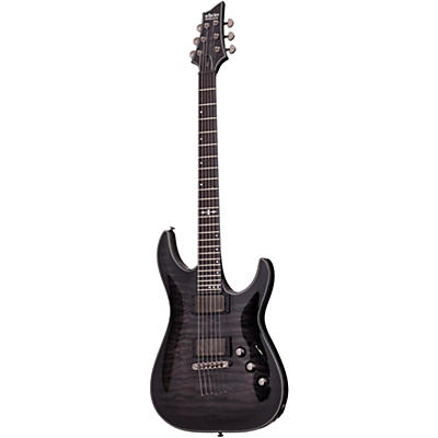 Schecter Guitar Research Hellraiser Hybrid C-1 Electric Guitar Transparent Black Burst for sale