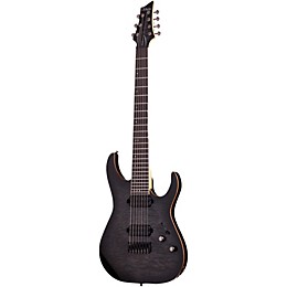 Schecter Guitar Research Banshee-7 7-String Passive Electric Guitar Transparent Black Burst