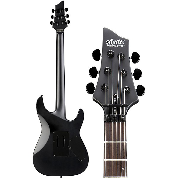 Schecter Guitar Research Stealth C-1 Left Handed Electric Guitar with Floyd Rose Satin Black