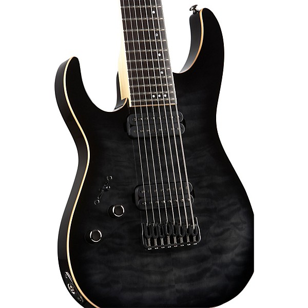 Schecter Guitar Research Banshee-8 8-String Passive Left Handed Electric Guitar Transparent Black Burst