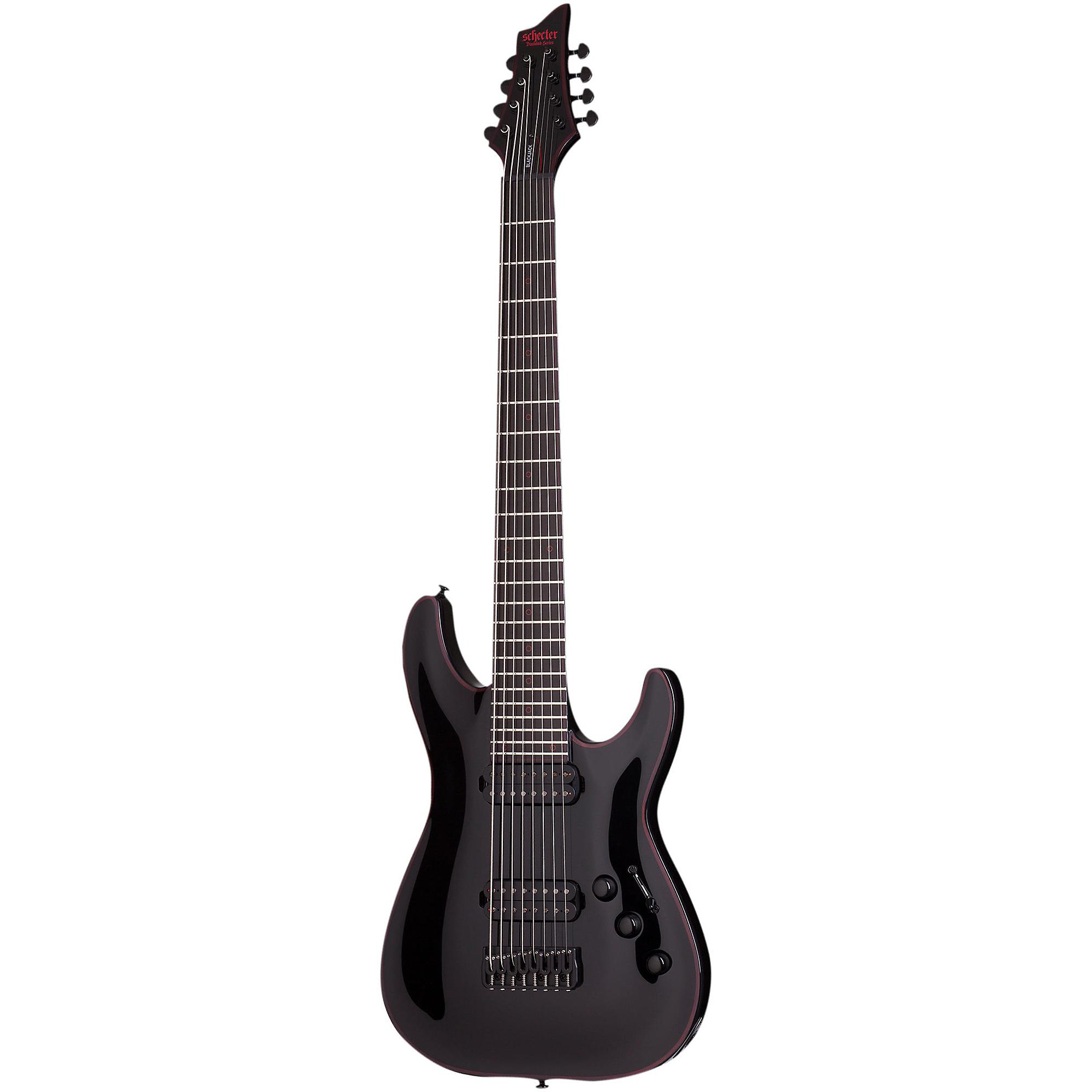 Schecter Guitar Research Blackjack C-8 Electric Guitar Black Schecter Guitar Research Blackjack C-8 Electric Guitar Black