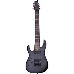 Open Box Schecter Guitar Research Banshee-8 8-String Active Left Handed Electric Guitar Level 1 Transparent Black Burst