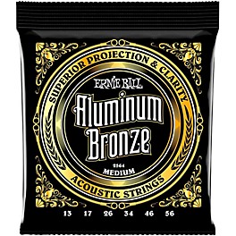 Ernie Ball Aluminum Bronze Medium Acoustic Guitar Strings