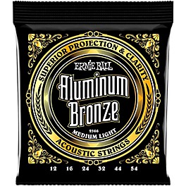 Ernie Ball Aluminum Bronze Medium Light Acoustic Guitar Strings