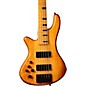 Schecter Guitar Research Stiletto-5 Session 5-String Left-Handed Electric Bass Guitar Satin Aged Natural thumbnail