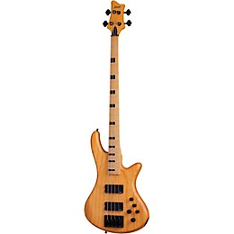 Open Box Schecter Guitar Research Stiletto-4 Session Electric Bass Guitar Level 2 Satin Aged Natural 190839495082