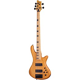 Open Box Schecter Guitar Research Stiletto-5 Session 5 String Electric Bass Guitar Level 1 Satin Aged Natural
