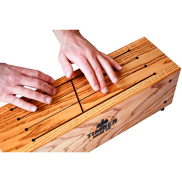 Timber Drum Company Slit Tongue Log Drum with Mallets