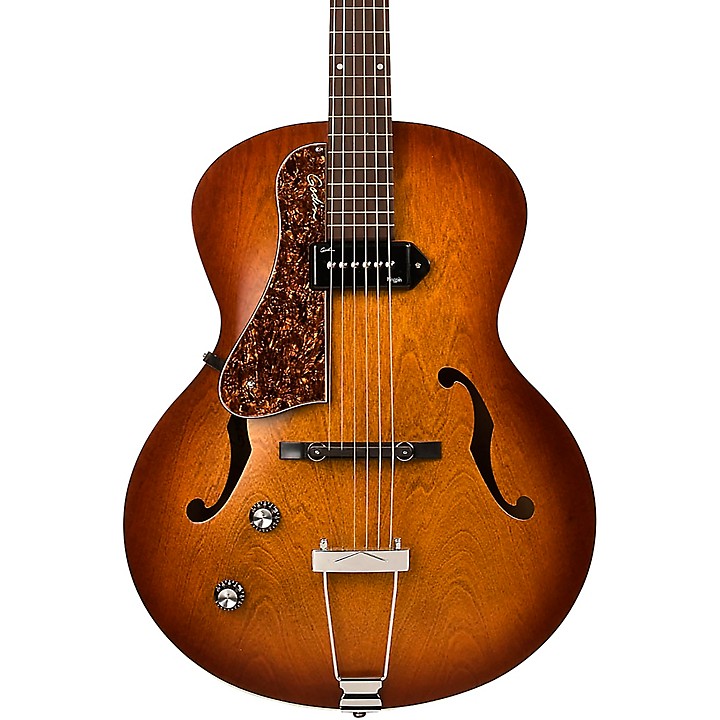 Godin Left-Handed 5th Avenue Kingpin P90 ElectrIc Guitar Cognac