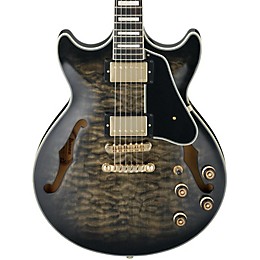 Open Box Ibanez AM93 Artcore Expressionist Series Semi-Hollowbody Electric Guitar Level 2 Transparent Black Sunburst 888366032640
