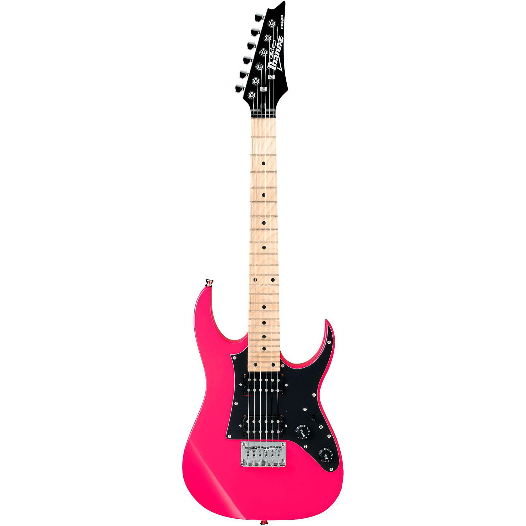 Open Box Ibanez miKro GRGM21M Electric Guitar Vivid Pink