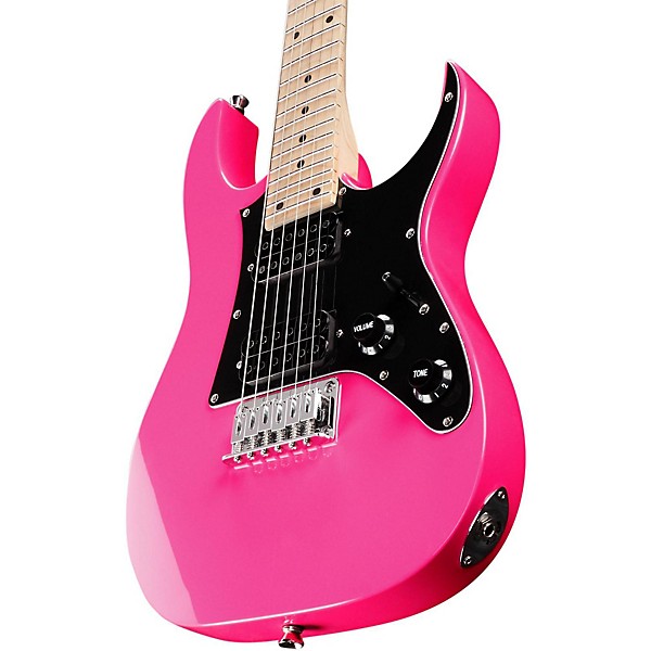 Open Box Ibanez miKro GRGM21M Electric Guitar Vivid Pink