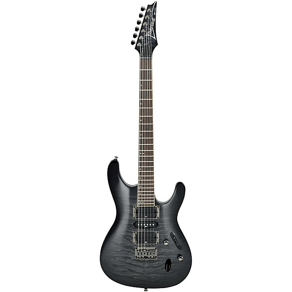 Ibanez S671QM S Series Electric Guitar Transparent Gray