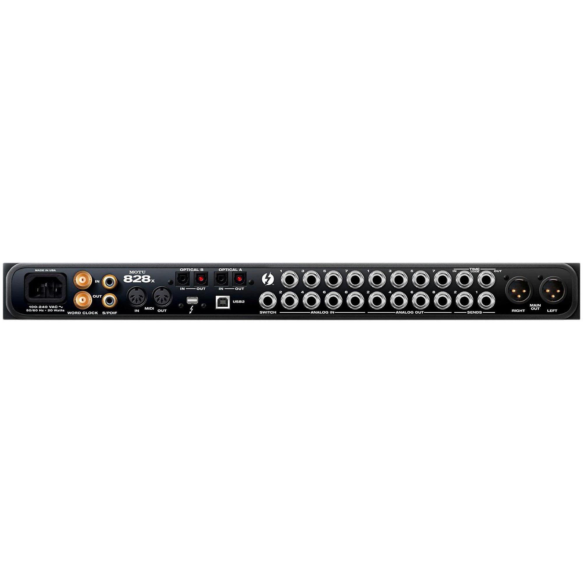 Open Box MOTU 828x Thunderbolt Audio Interface | Guitar Center