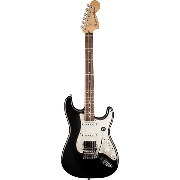 Fender Deluxe Triple Play HSS Stratocaster Electric Guitar Black