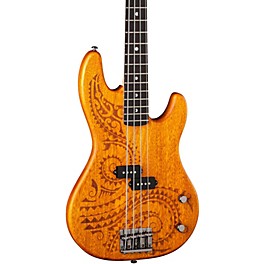 Luna Tattoo Long Scale Electric Bass