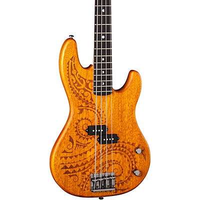 Luna Tattoo Long Scale Electric Bass for sale