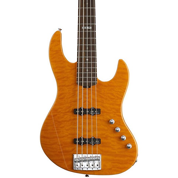 ESP E-II J-5 5 String Electric Bass Guitar Amber