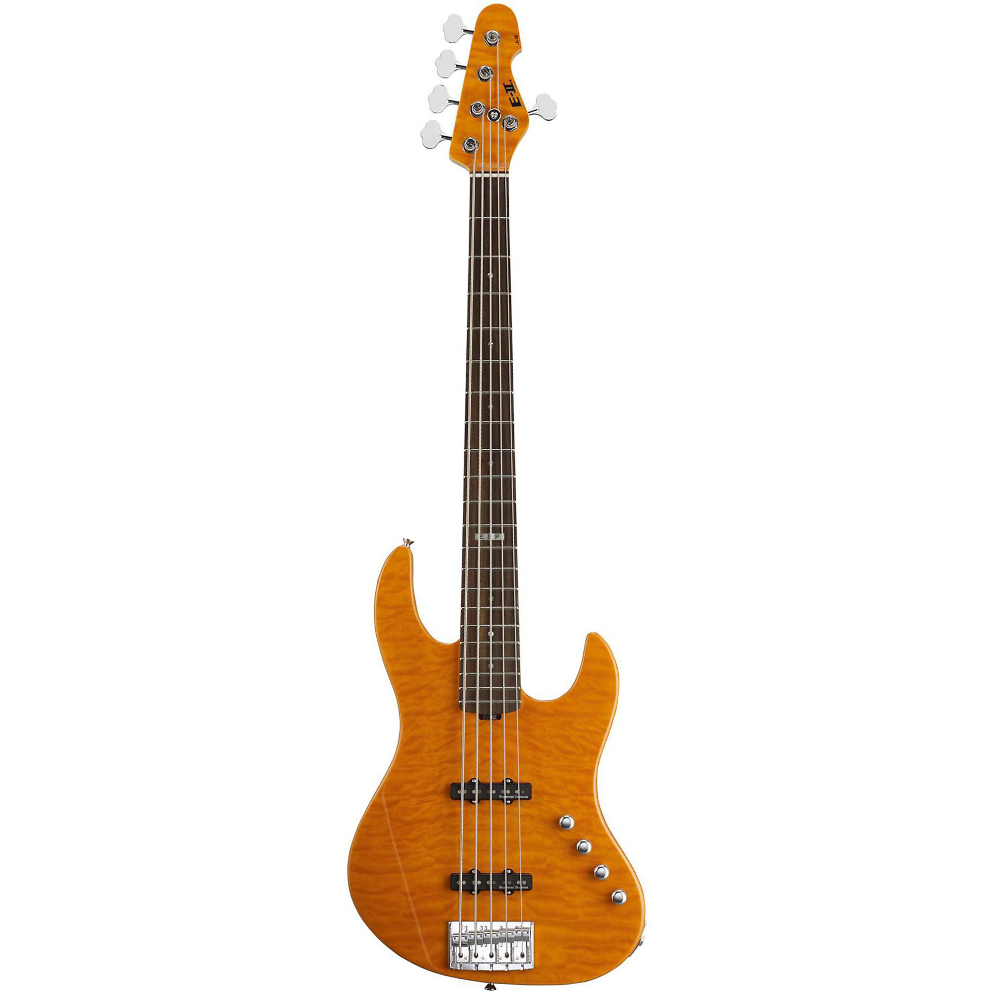 ESP E-II J-5 5 String Electric Bass Guitar Amber | Guitar Center