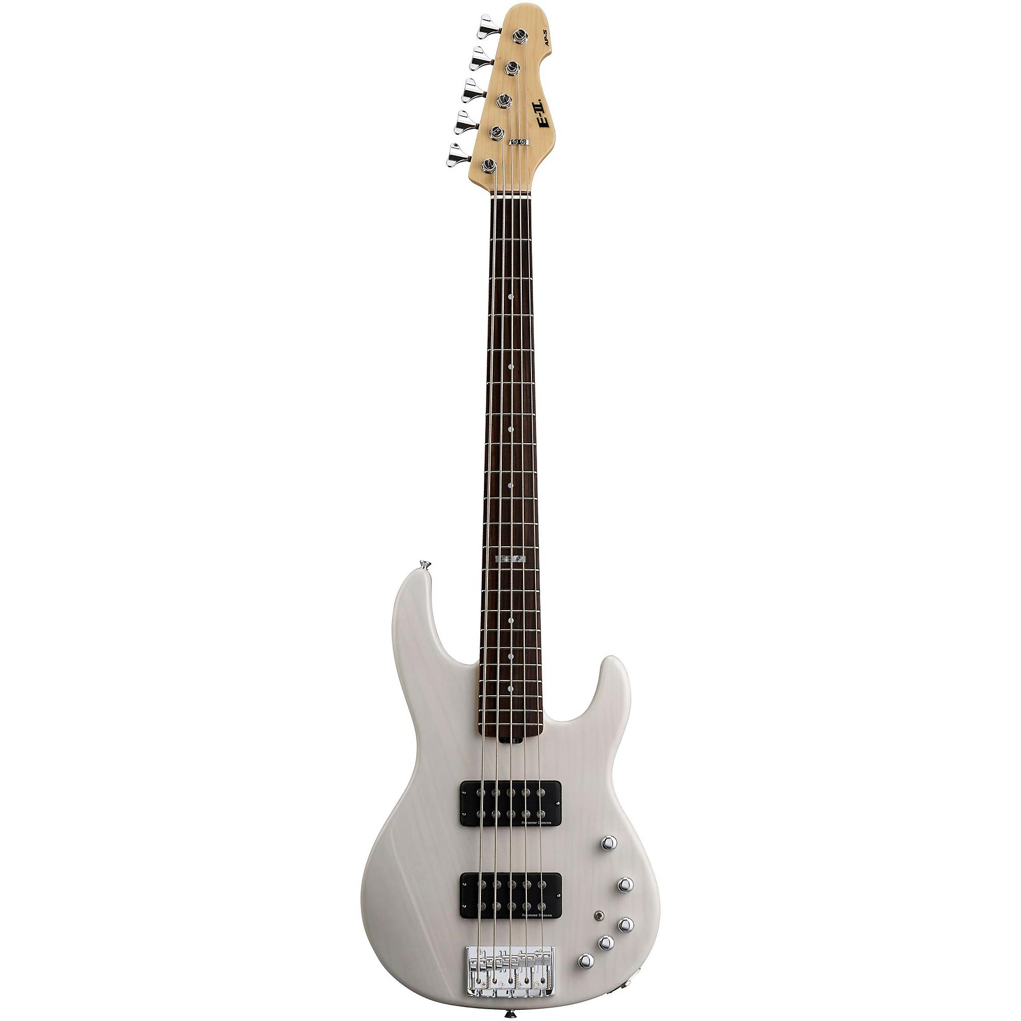 ベース ESP PPJ-WHITE Yossy ESP E-II AP-5 5 String Electric Bass Guitar See-Thru White