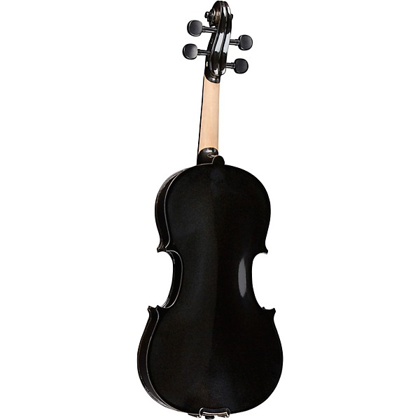 Open Box Bellafina Rainbow Series Black Violin Outfit Level 1 3/4 Size