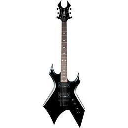 B.C. Rich Warlock Edge Electric Guitar Black with Satin Bevels