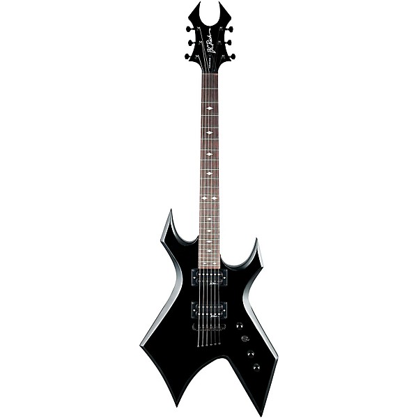 Open Box B.C. Rich Warlock Edge Electric Guitar Level 1 Black with Satin Bevels