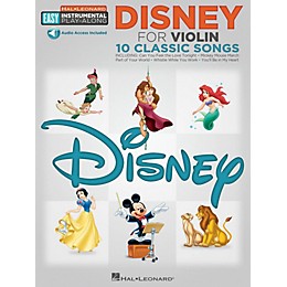 Hal Leonard Disney - Violin - Easy Instrumental Play-Along Book with Online Audio Tracks