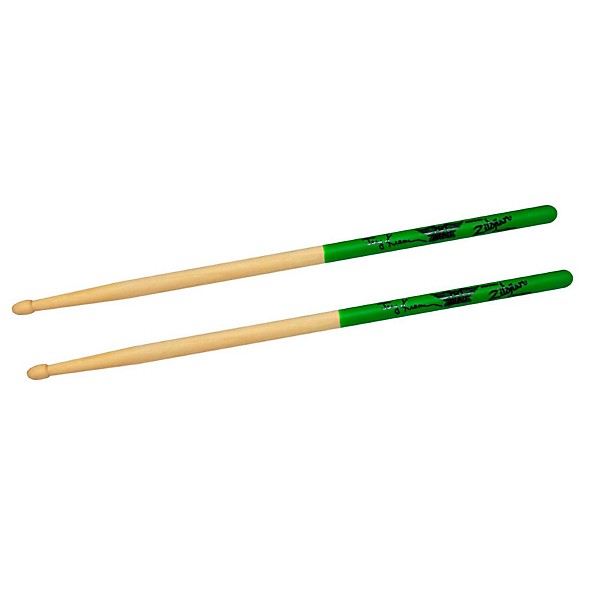 Zildjian Joey Kramer Drumstick Green Dip Wood Tip