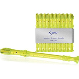 Lyons Soprano Recorder Value Bundle 100-Pack Ivory Lyons Soprano Recorder Value Bundle 100-Pack Transparent Green