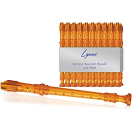 Lyons Soprano Recorder Value Bundle 100-Pack Ivory Lyons Soprano Recorder Value Bundle 100-Pack Transparent Orange