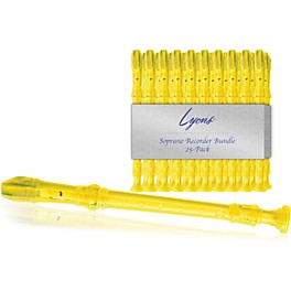 Lyons Soprano Recorder Value Bundle 25-Pack Ivory Lyons Soprano Recorder Value Bundle 25-Pack Transparent Yellow