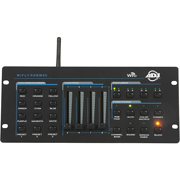 Open Box American DJ WiFly RGBW8C Wireless 4 Channel Color Mixing Controller Level 2  888365485850