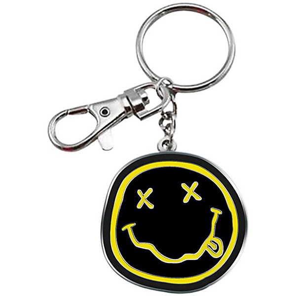 C&D Visionary Nirvana Smiley-face Metal Keychain
