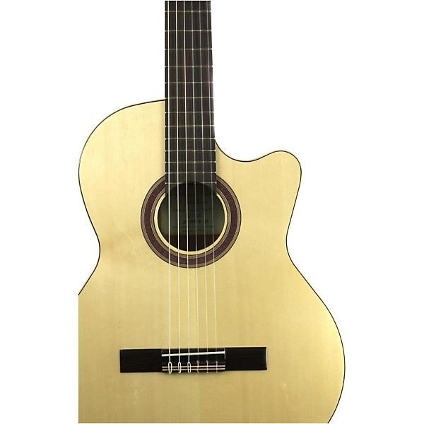 Open Box Kremona Rondo Cutaway Acoustic-Electric Classical Guitar with Hardshell Case Level 1 Natural