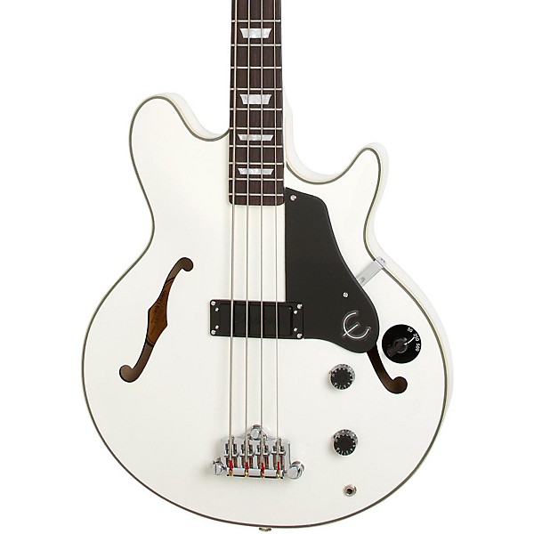 Open Box Epiphone Limited Edition Jack Casady Electric Bass Guitar Level 2 Alpine White 888365520285