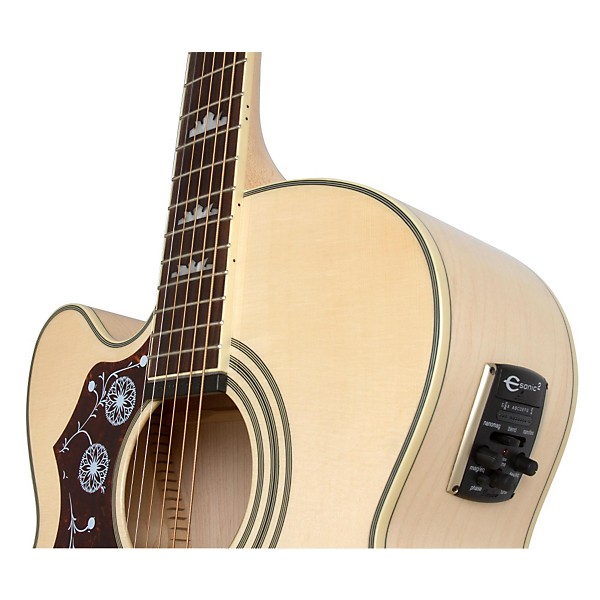 Epiphone Limited Edition EJ-200SCE Left-Handed Acoustic-Electric Guitar Natural