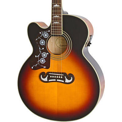 Epiphone Limited Edition Ej-200Sce Left-Handed Acoustic-Electric Guitar Vintage Sunburst for sale
