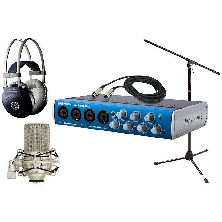 PreSonus Audiobox 44VSL MXL AKG Package | Guitar Center