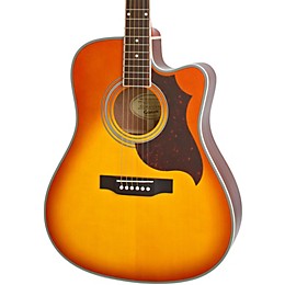 Open Box Epiphone FT-350SCE Acoustic-Electric Guitar with Min-Etune Level 2 Violinburst 888365512938