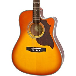 Blemished Epiphone FT-350SCE Acoustic-Electric Guitar with Min-Etune Level 2 Violinburst 888365512938