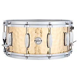 Gretsch Drums Silver Series Hammered Brass Snare Drum 14 x 5 Gretsch Drums Silver Series Hammered Brass Snare Drum 14 x 6.5