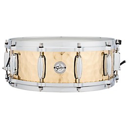 Gretsch Drums Silver Series Hammered Brass Snare Drum 14 x 5 Gretsch Drums Silver Series Hammered Brass Snare Drum 14 x 5