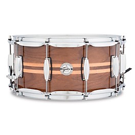 Gretsch Drums Silver Series Walnut Snare Drum With Maple Inlay 14 x 6.5